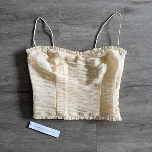 Reformation Trixi Smocked Top